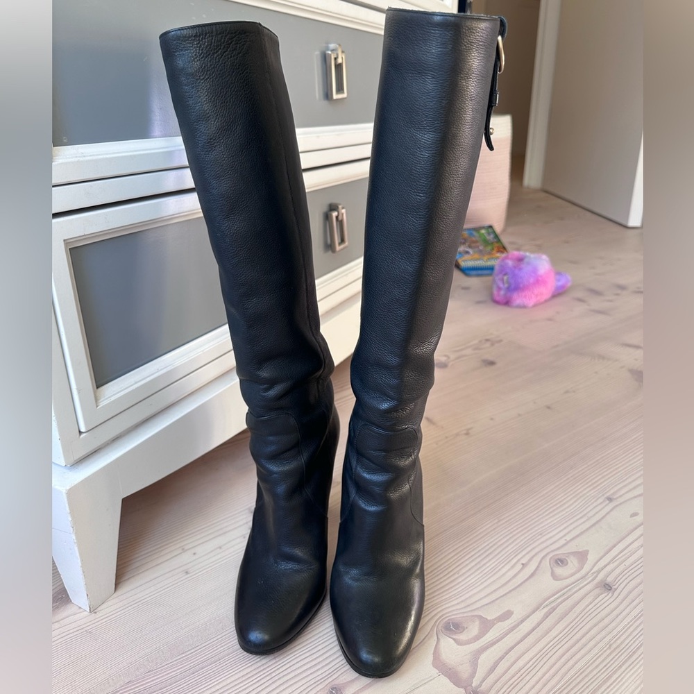 Jimmy Choo 36 1/2 Black Boots (Run Full Size Small)